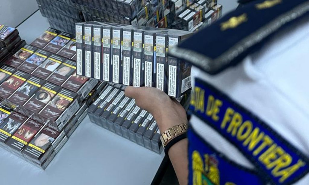 520 de pachete de ţigări, confiscate în Vama Giurgiu Foto: ITPF Giurgiu