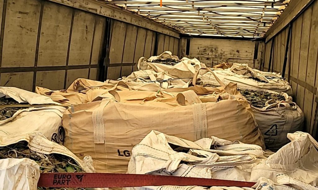 Deşeuri oprite în Vamă, Sursă Foto: ITPF Giurgiu