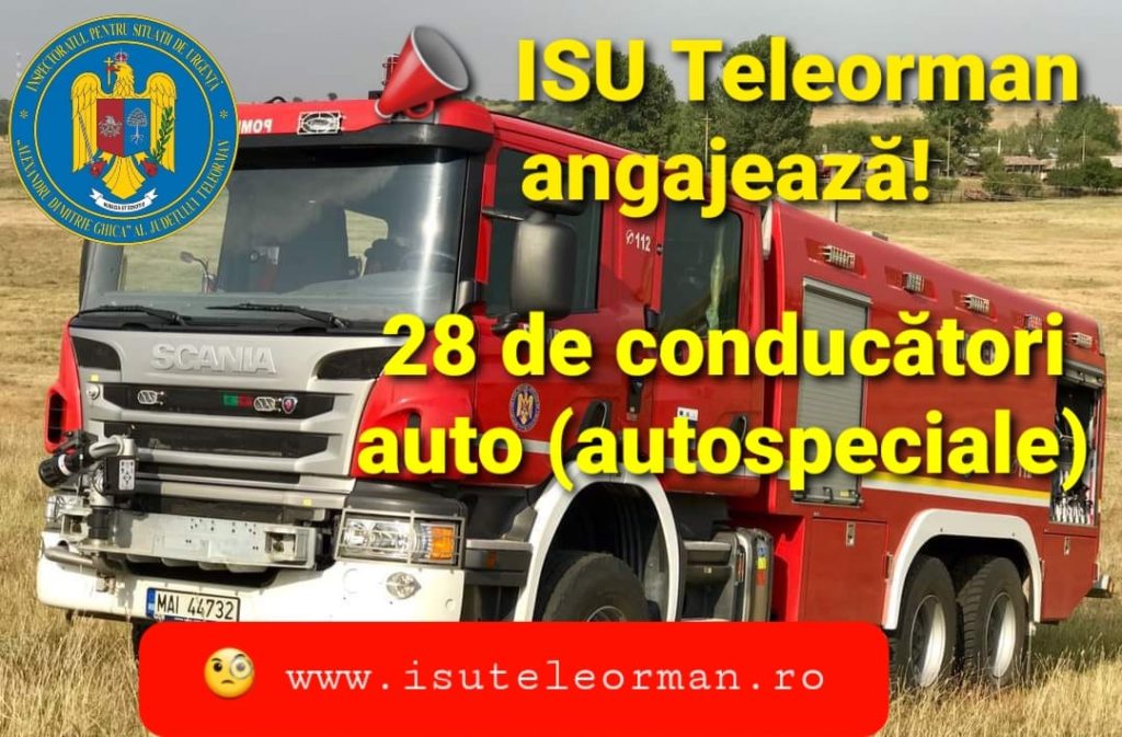 Sunt căutate persoane între 18 şi 35 de ani cu studii medii Foto: ISU Teleorman