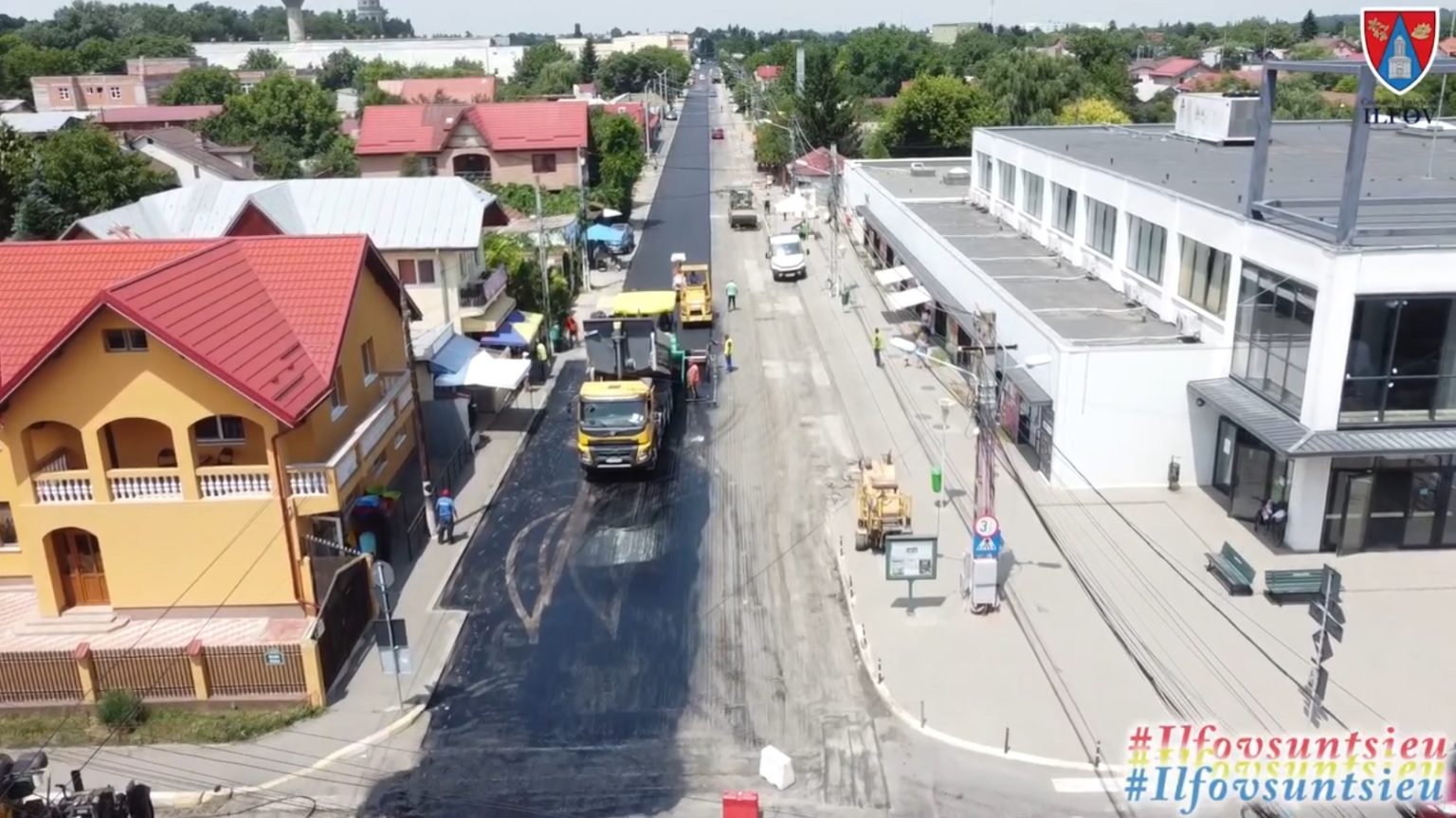 Strada 23 August din Buftea, asfaltată de CJ Ilfov