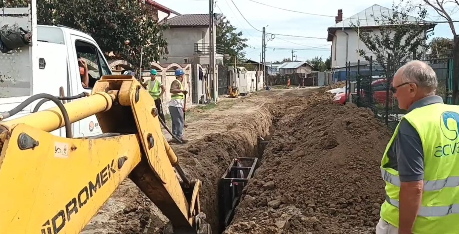 Au început lucrările de apă-canal şi în Bălăceanca, Cernica