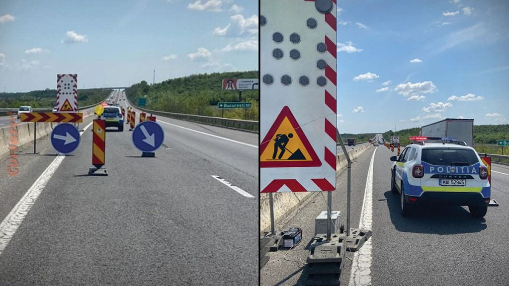 Restricţii de trafic pe A1, miercuri, 12 octombrie Foto: Curierul Zilei