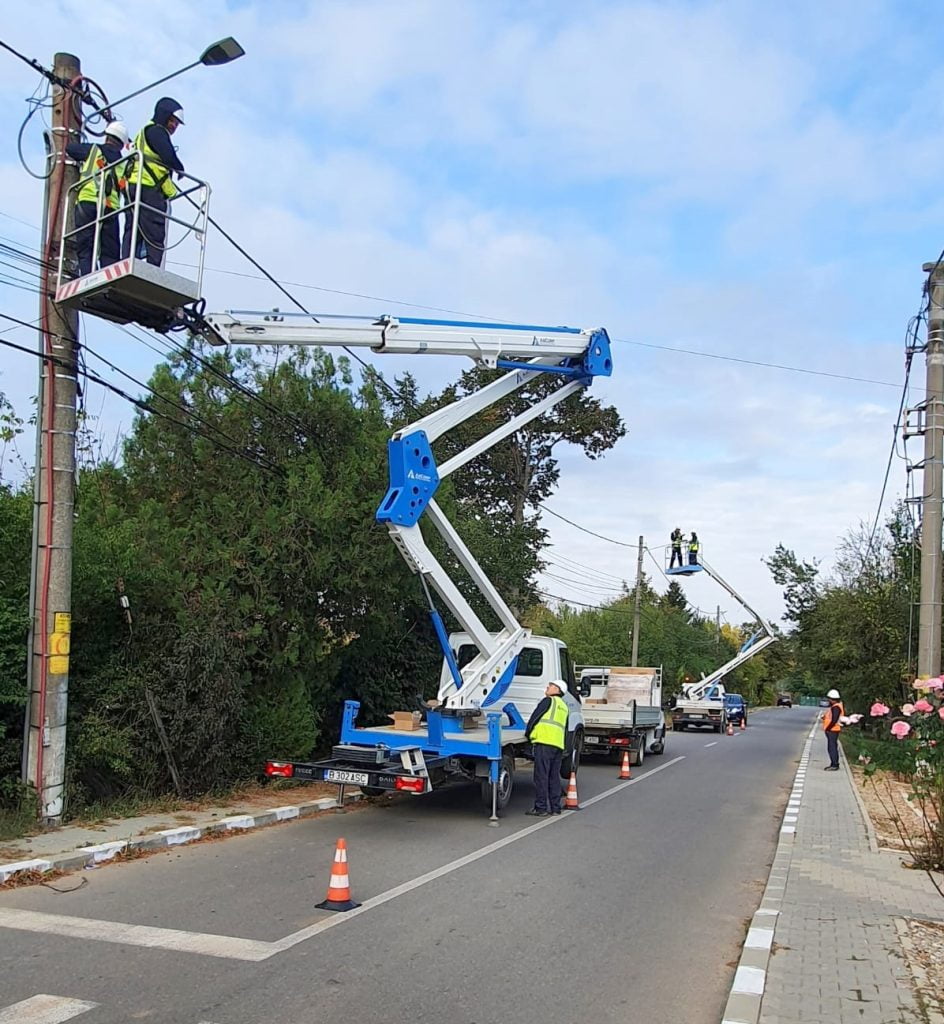 Primul proiect de modernizare a iluminatului public în Snagov, finalizat Foto: Primăria Snagov