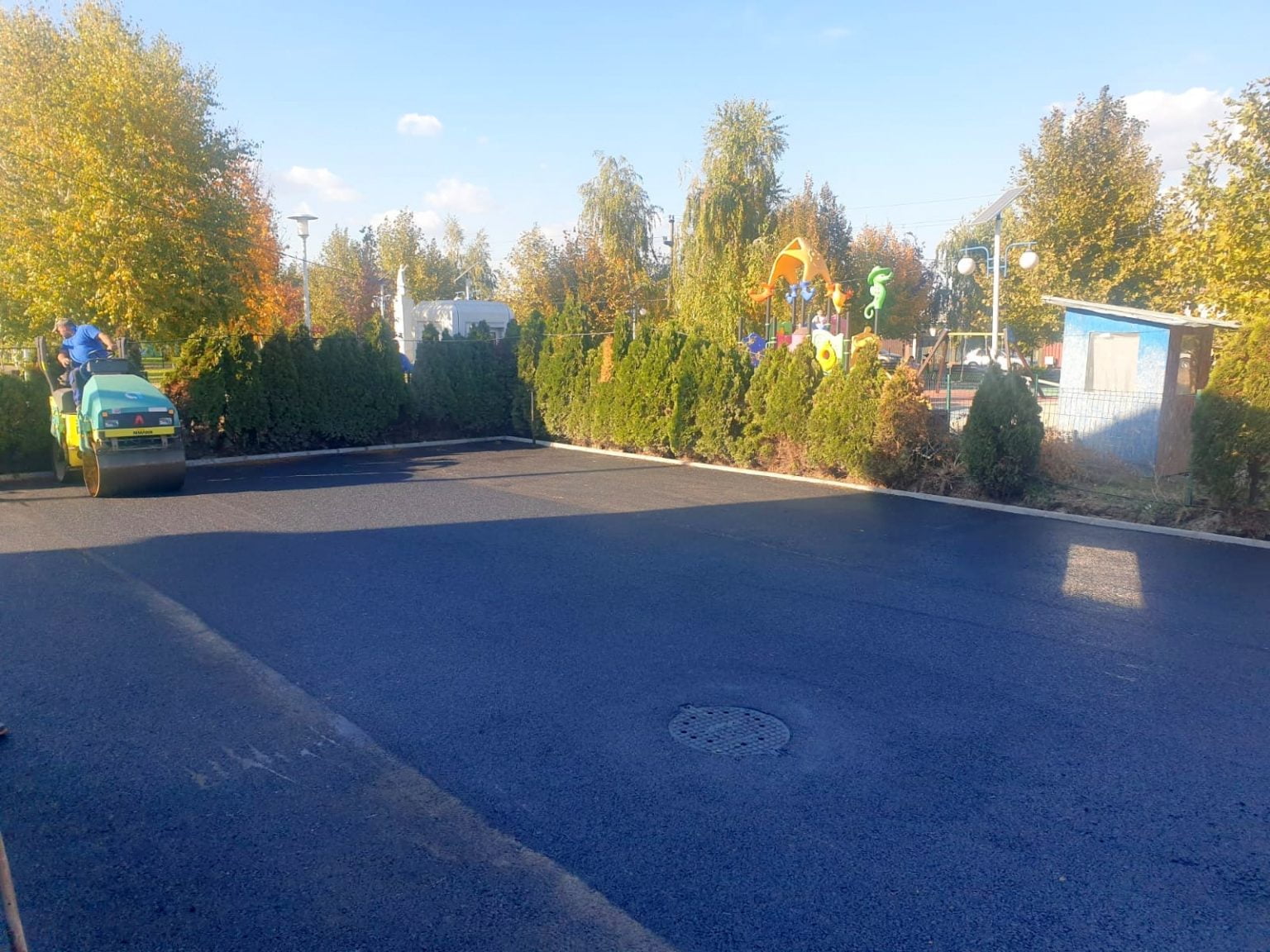 Parcarea Policlinicii din Jilava a fost modernizată