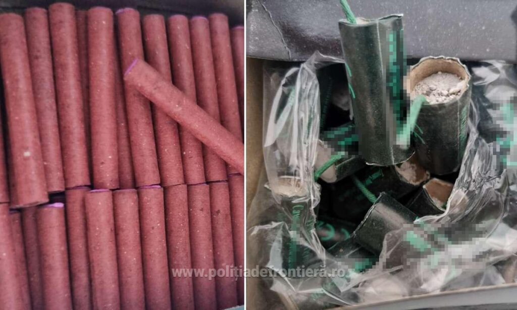 Circa 1.900 de articole pirotehnice, confiscate în Vama GIURGIU