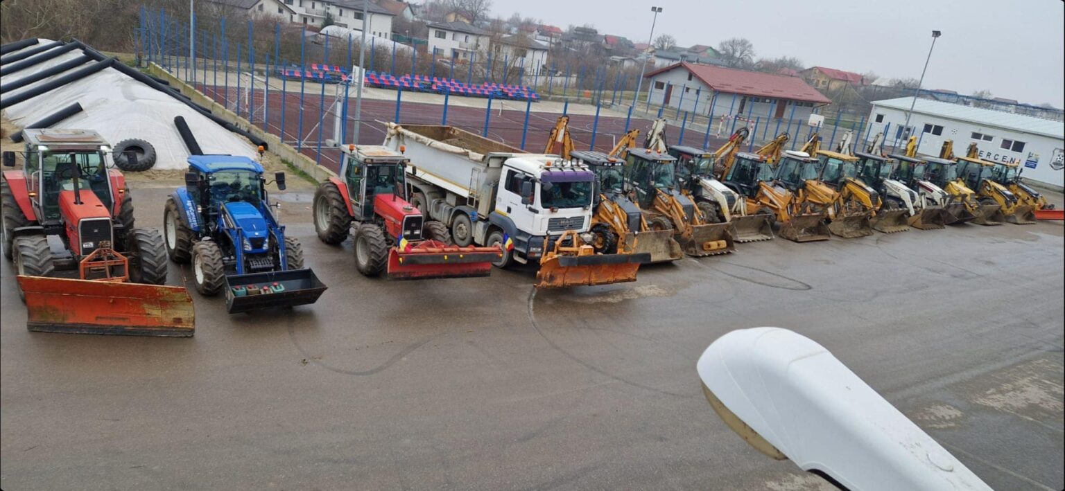 Primăria Berceni, pregătită pentru deszăpezire