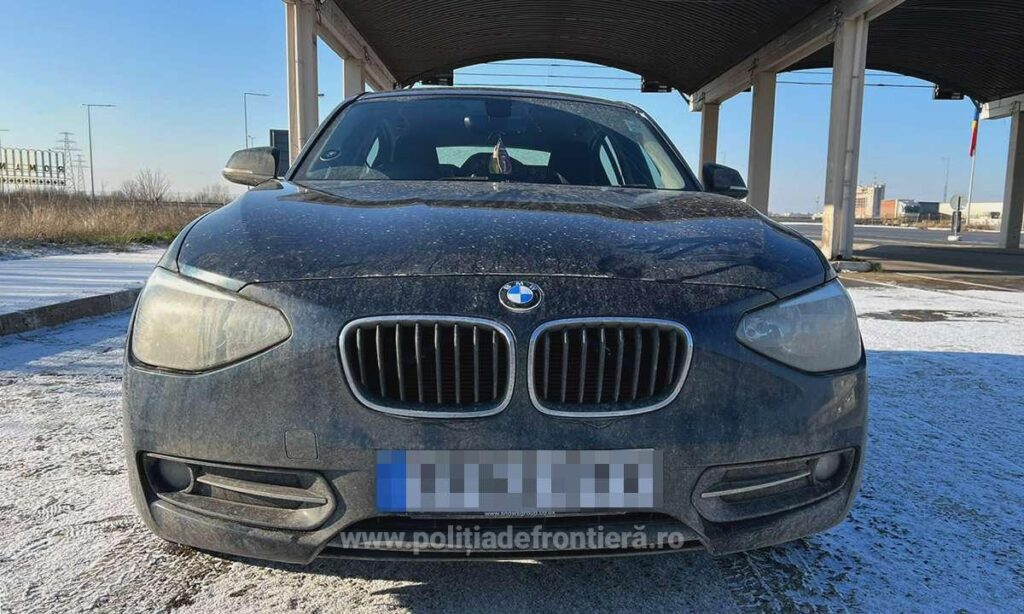 Un BMW, căutat în Marea Britanie, confiscat în Vama GIURGIU