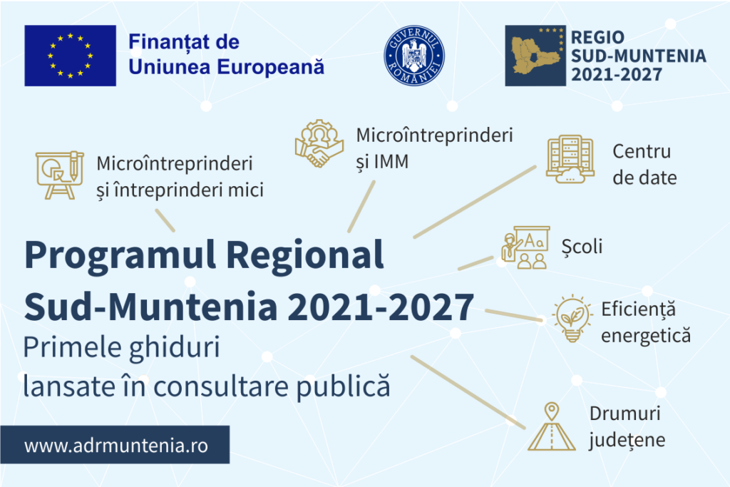 Primele ghiduri din PR Sud-Muntenia, lansate în consultare publică