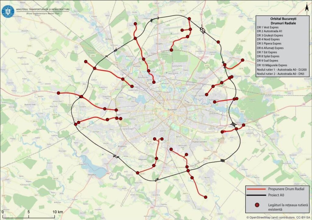Proiectul de infrastructură rutieră din județul Ilfov, Drumul Radial 1 – Vest Expres (DR1), prinde contur