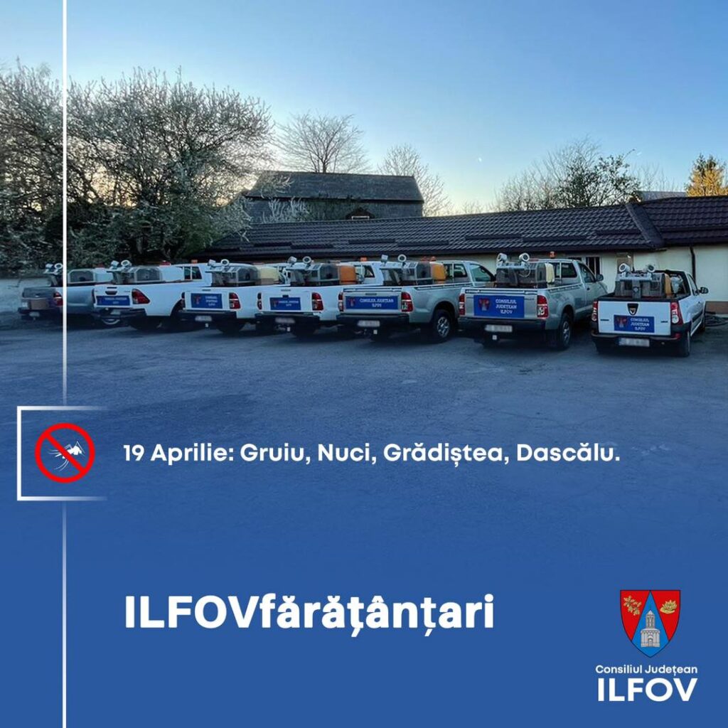 A început campania „Ilfov fără ţânţari”