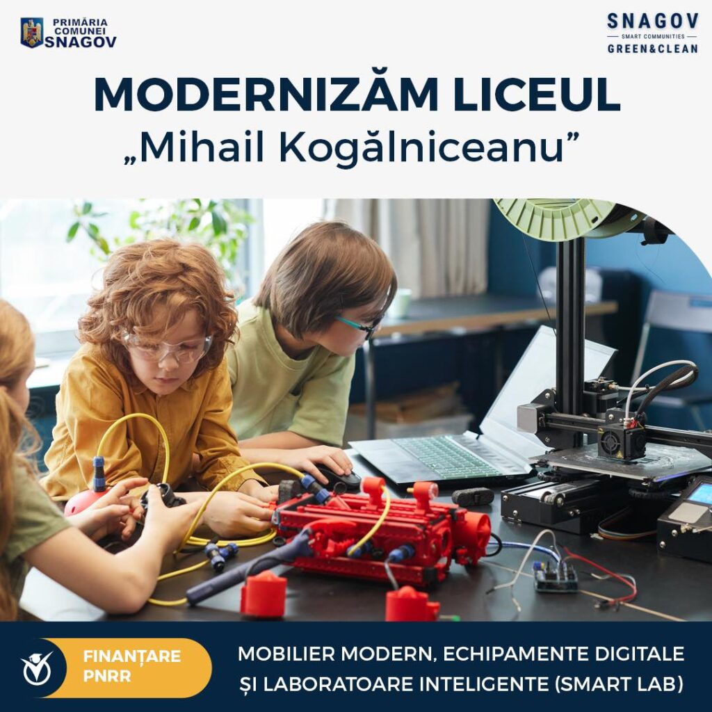 Bani pentru educaţia din Snagov, prin PNRR