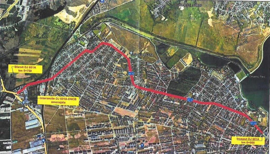 Drumul Judeţean 601, tronsonul care traversează comuna #Chiajna, în nord-vestul județului Ilfov, a fost introdus pe lista investițiilor CJ Ilfov
