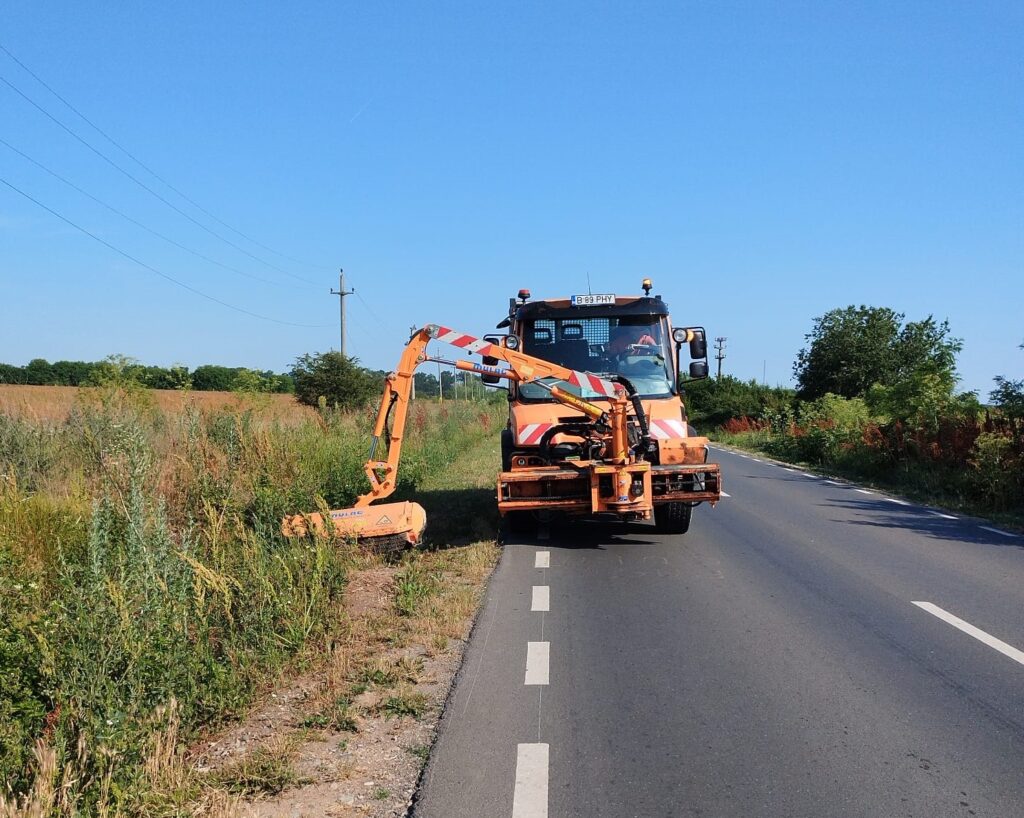 CJ Ilfov: “Continuăm combaterea şi distrugerea ambroziei pe DJ 100, Afumaţi-Găneasa, DJ 402, Gagu-Creaţa şi pe DJ 402 Creaţa-Vânători” Continuă acţiunea de combatere a ambroziei, pe drumurile judeţene din Ilfov Foto: CJ Ilfov