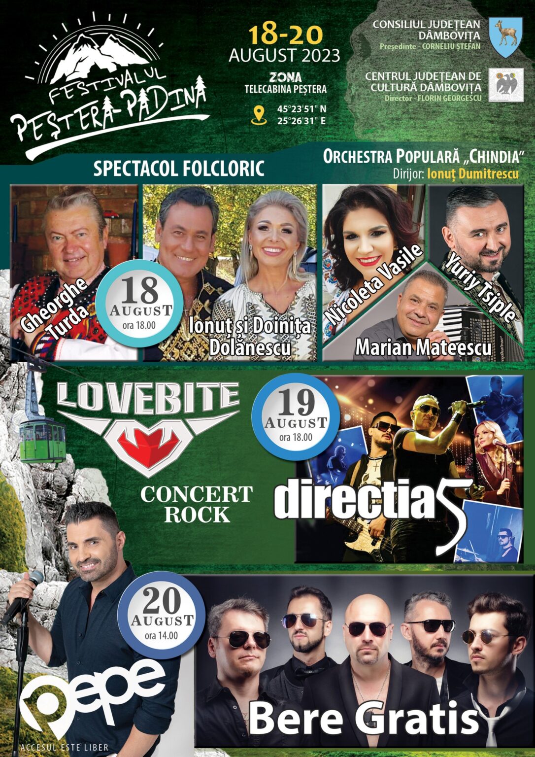 DÂMBOVIŢA: Concerte pentru toate gusturile, în zona Padina, în august Concerte pentru toate gusturile, în zona Padina, în august