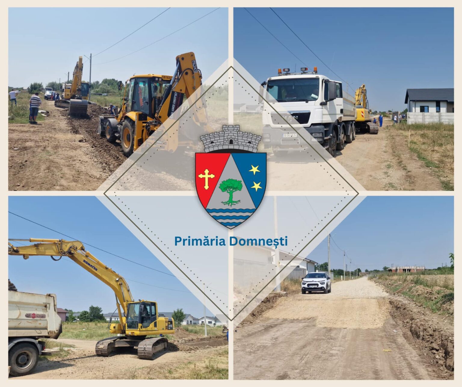 Lucrări de modernizare pe strada Salciei din Domneşti