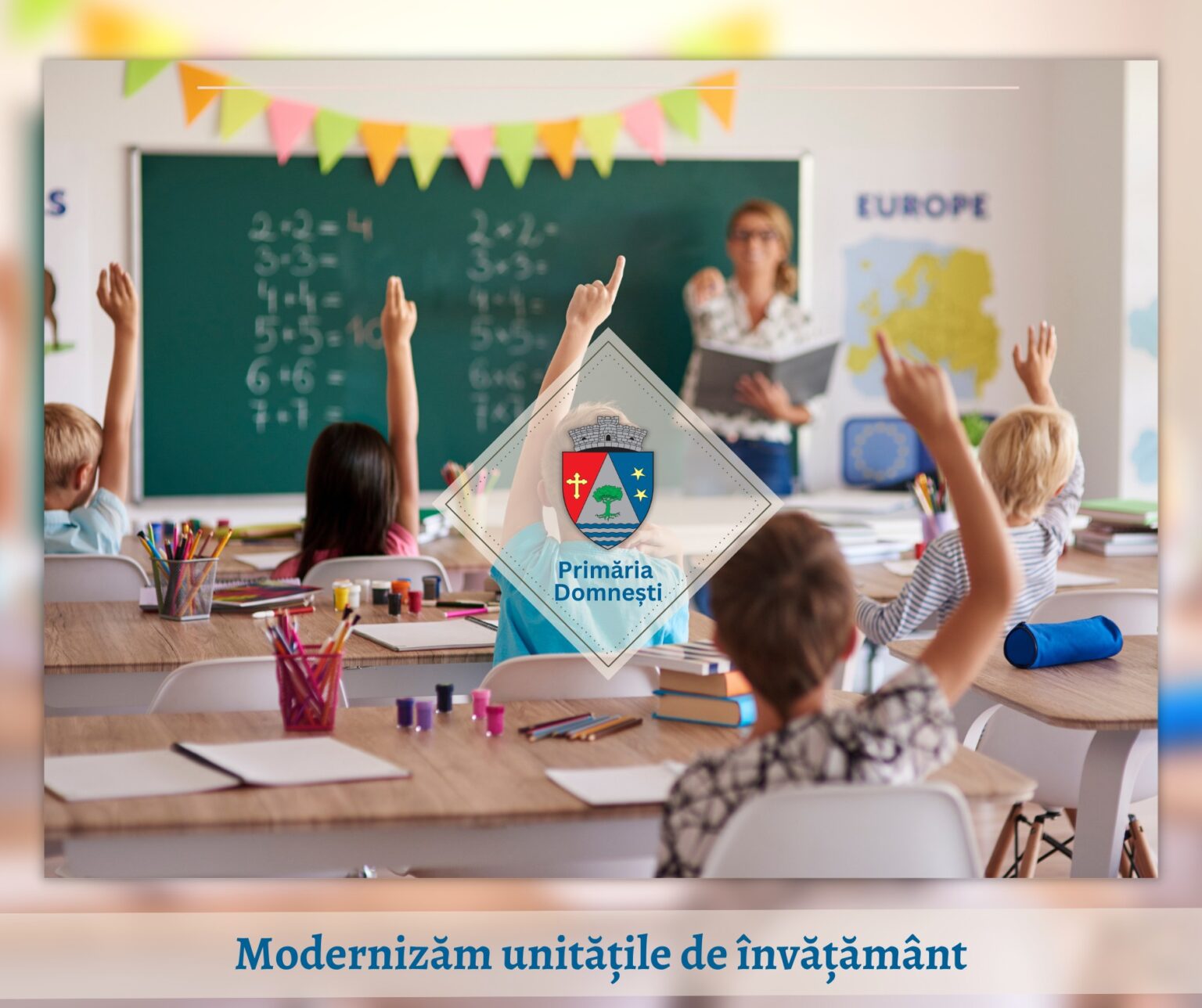 A fost semnat un contract de finanţare pentru modernizarea unităţilor de învăţământ din Domneşti