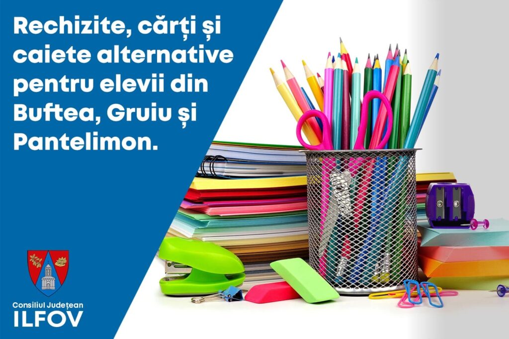 Peste 3.000 de copii din localitățile Buftea, Gruiu și Pantelimon vor primi rechizite