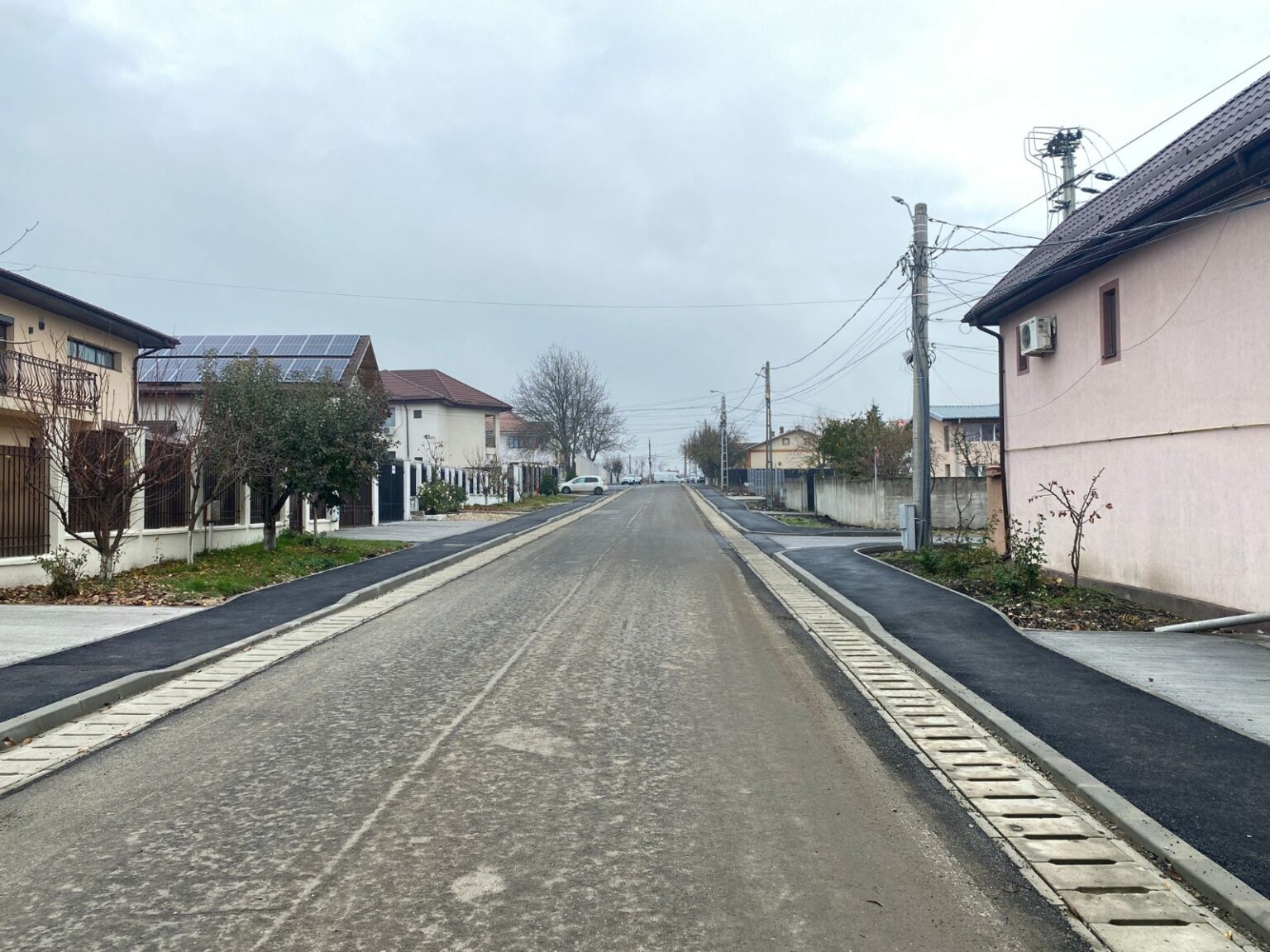 Lucrările de modernizare a străzii Dacia din Afumaţi au fost finalizate