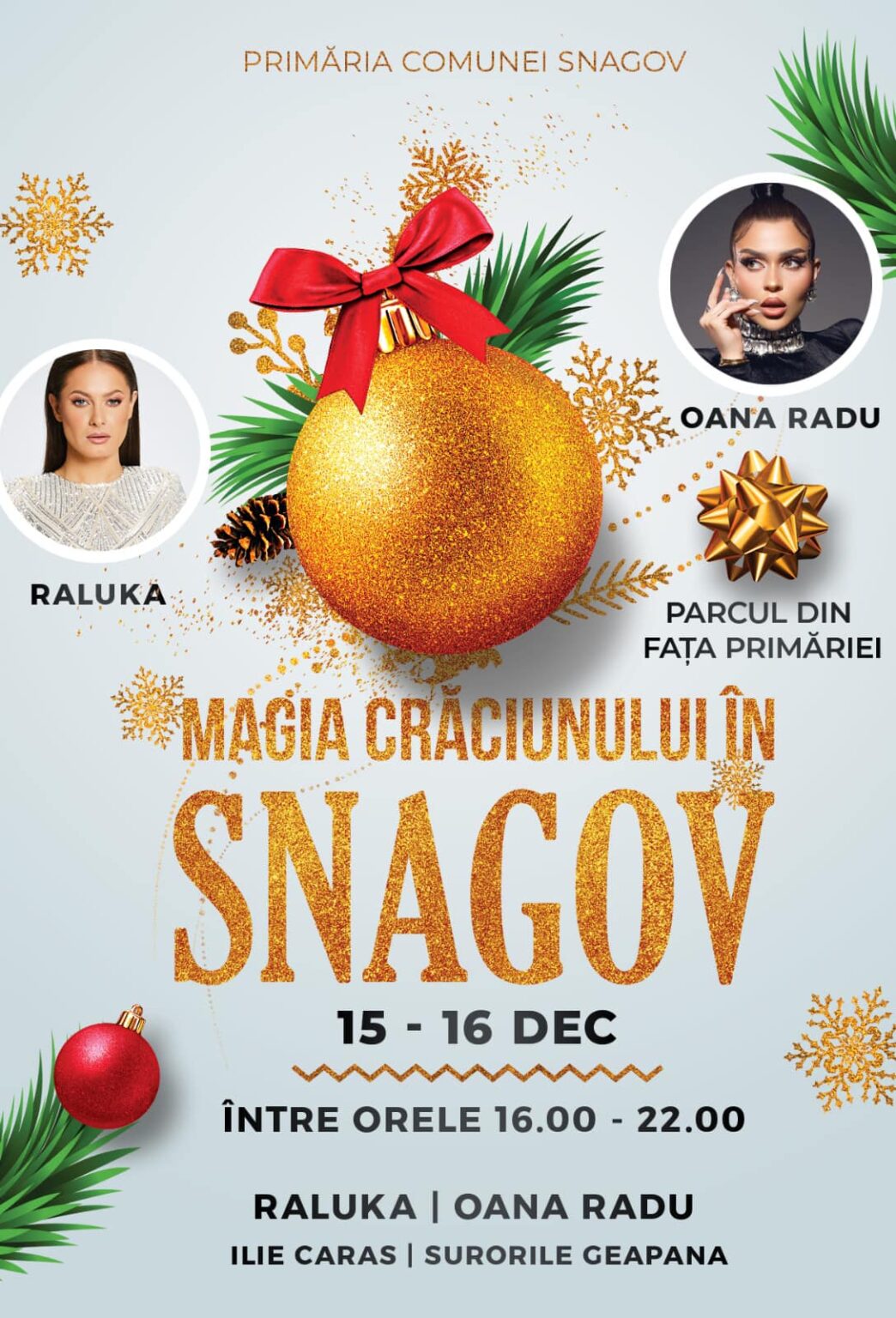 Ilfovenii, invitaţi să se bucure de „Magia Crăciunului, în Snagov”